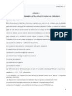 Exámenes ultrasónicos de soldaduras ASME BPC.V-2017