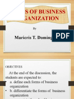 Chapter 4 - Forms of Business Organization