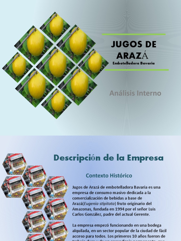 Jugos de Arazá | PDF | Calidad (comercial) | Análisis FODA