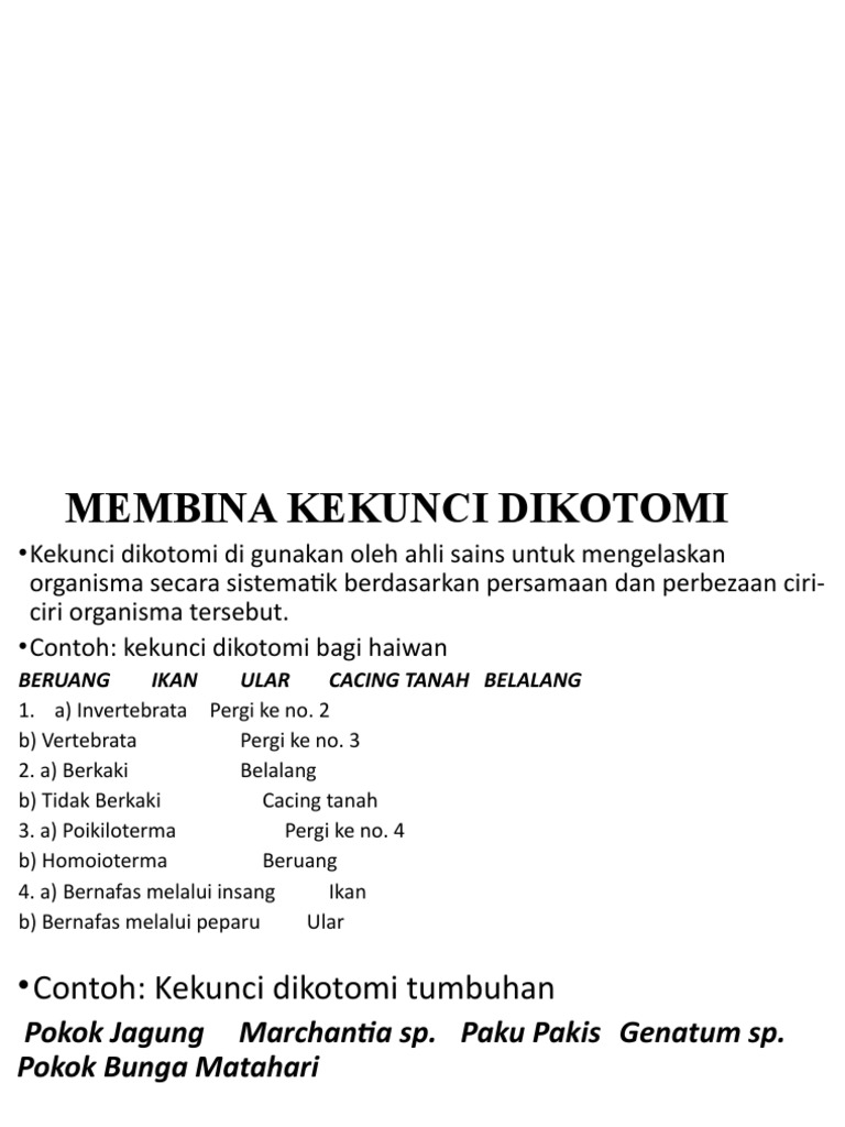 Kekunci Dikotomi Pdf