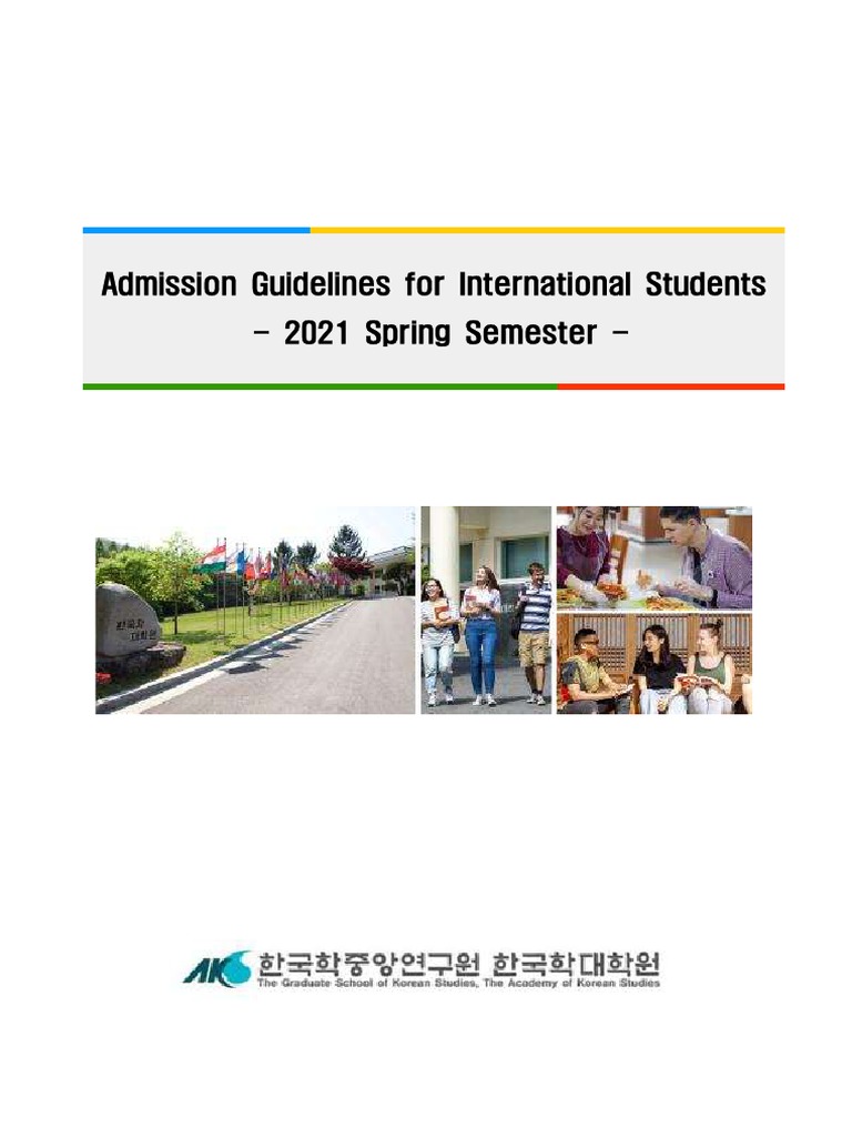 International Student Admission Guide | PDF | Graduate School | Test Of ...