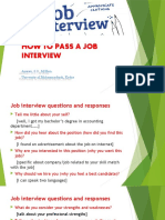 How To Pass A Job Interview
