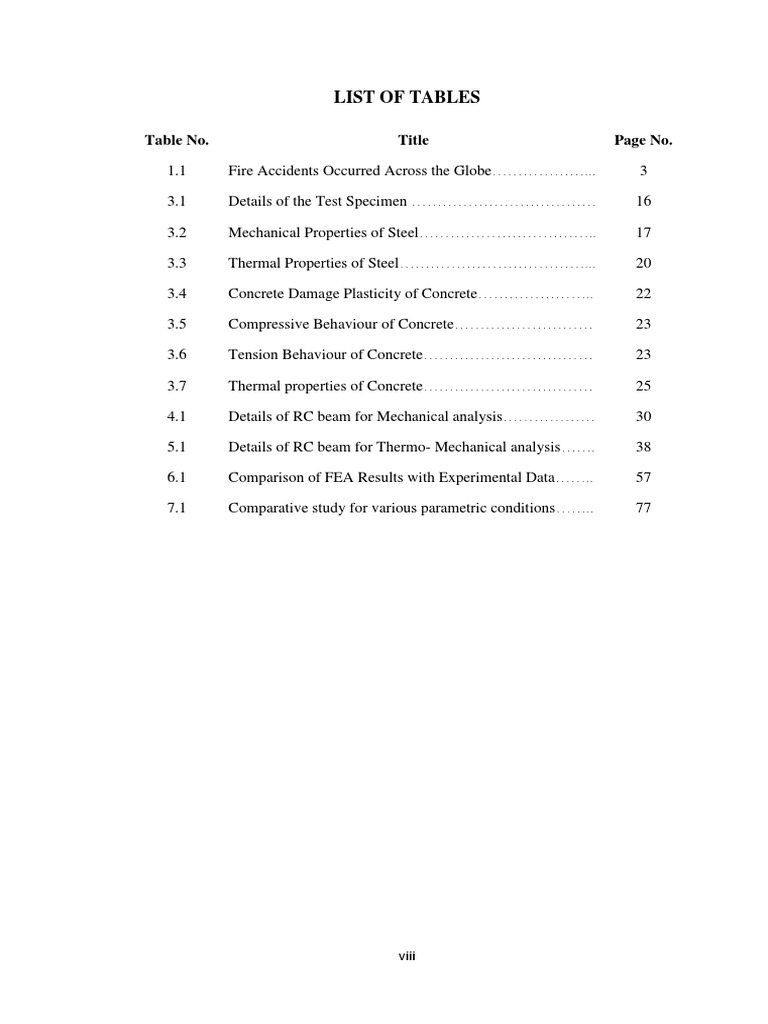List of Tables: Table No. Title Page No | PDF | Teaching Methods ...