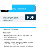Equity Valuation: Bodie, Kane, and Marcus Eleventh Edition