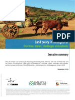 Land Issues in Madagascar - Executive Summary