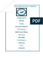 Tarea de La Semana IX Filosofia