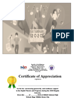 DepEd Certificate of Appreciation Title