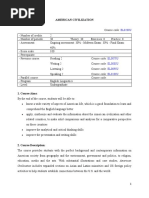 American Civilization - Syllabus