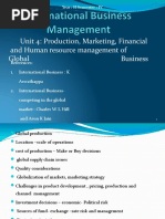 International Business Managment Unit 4