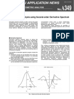 UV-Vis Application - Quantitative Analysis Using Second-Order Derivative Spectrum No A349