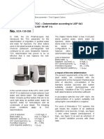 TOC Application - TOC-L - TOC - Determination According To USP 643