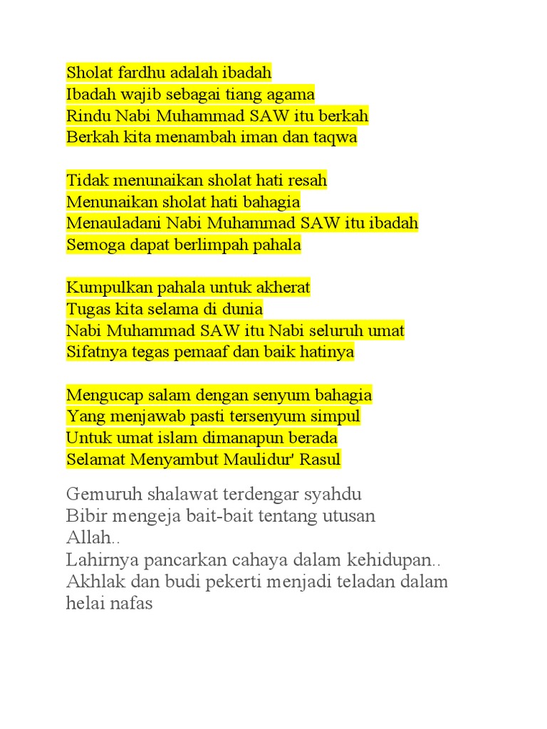 Pantun Nabi | PDF
