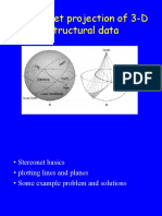 Sterionet Projection of 3-D Structural Data