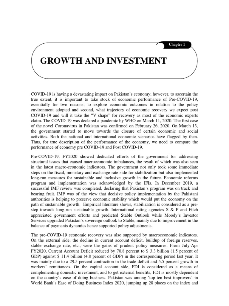 Pakistan's Economic Impact of COVID-19 | PDF | Fiscal Policy ...