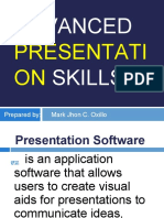Advanced Skills: Presentati ON