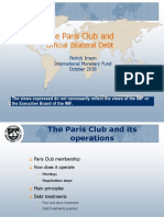 The Paris Club And: Official Bilateral Debt