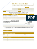 Tap-E-Ahmadbig Telecommunication: Description of Work Total