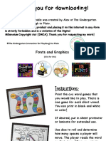 CVC Word Board Games PDF