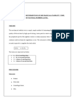 DATE:-2019.10.29 Experiment No: - 02 Experiment Name: - Determintion of Mechanical Stability Time of Natural Rubber Latex