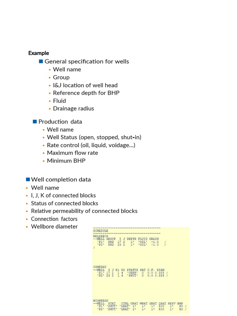 General Specification For Wells: Example | PDF