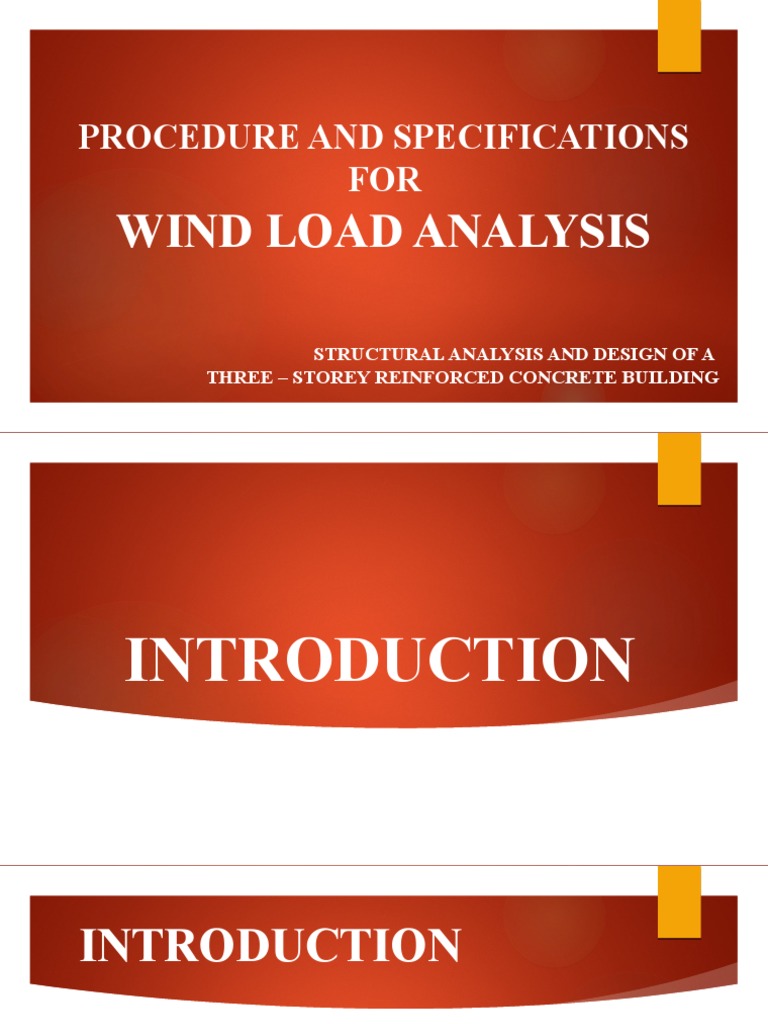 Procedure and Specifications FOR: Wind Load Analysis | PDF | Windward ...