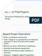 ELCT 762 Final Projects: Structure Analysis by Using Hfss