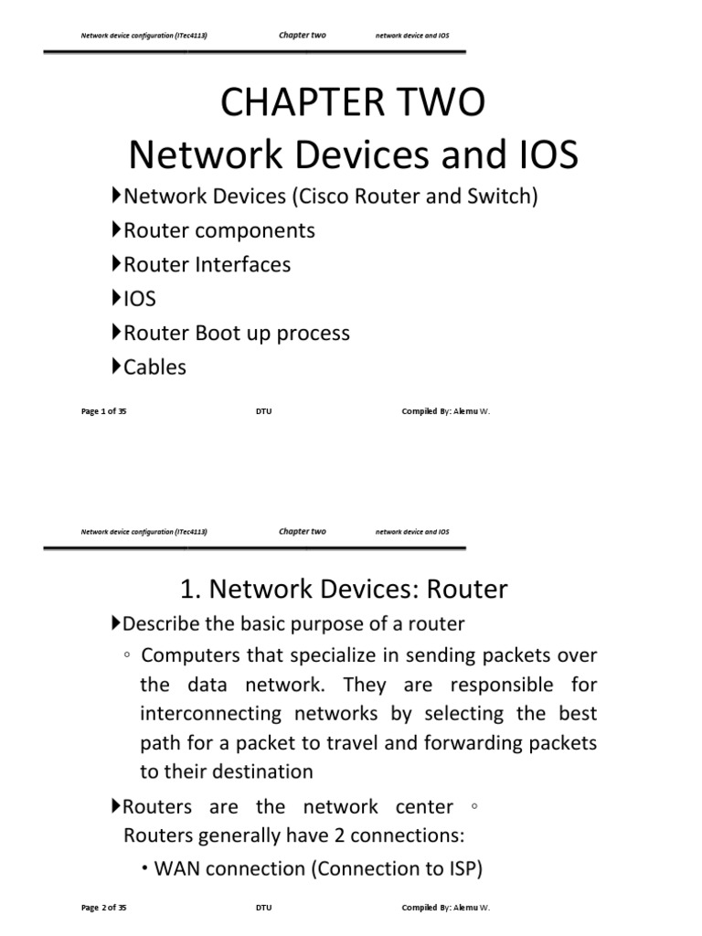 NDC Chapter 2 | PDF | Router (Computing) | Booting