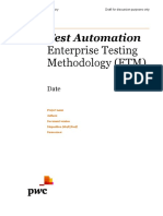 ETM - Test Automation Methodology