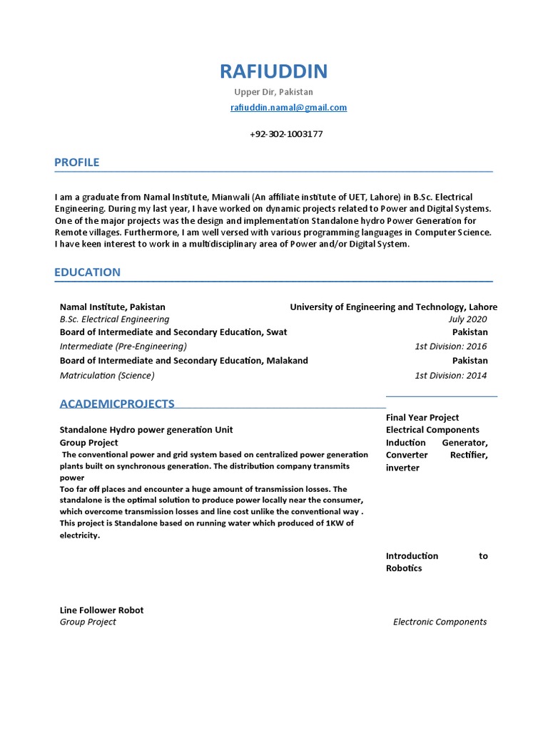 Curriculum Vitae PDF Digital Electronics Electronics