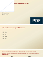 Measure of The Supplement of An Angle of 87°28'43''.: (A) 92°31'17'' (B) 90°32'17'' (C) 93°32'17'' (D) 93°30'17''