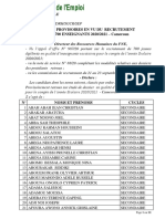 700 Enseignants - Cameroun PDF