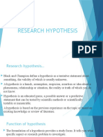 Hypothesis Presentation