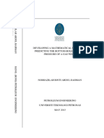 Developing A Mathematical Model For Predicting A Btoom-Hole Flowing Pressure of A Gas Well - Norhazilah Abdul Rahman