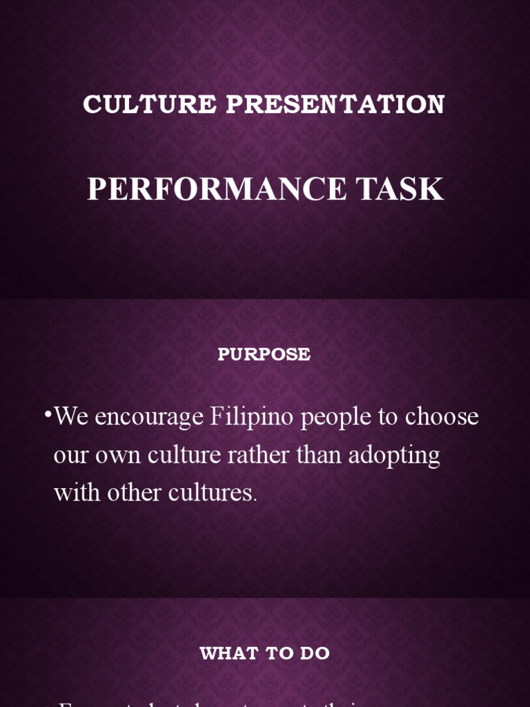 Preserve Filipino Culture Presentation | PDF | Career & Growth | Self ...