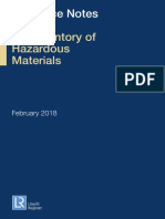 Guidance Notes For The Inventory of Hazardous Materials
