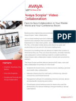 Avaya Scopia Video Collaboration: Face-To-Face Collaboration in Your Mobile World and Your Conference Room