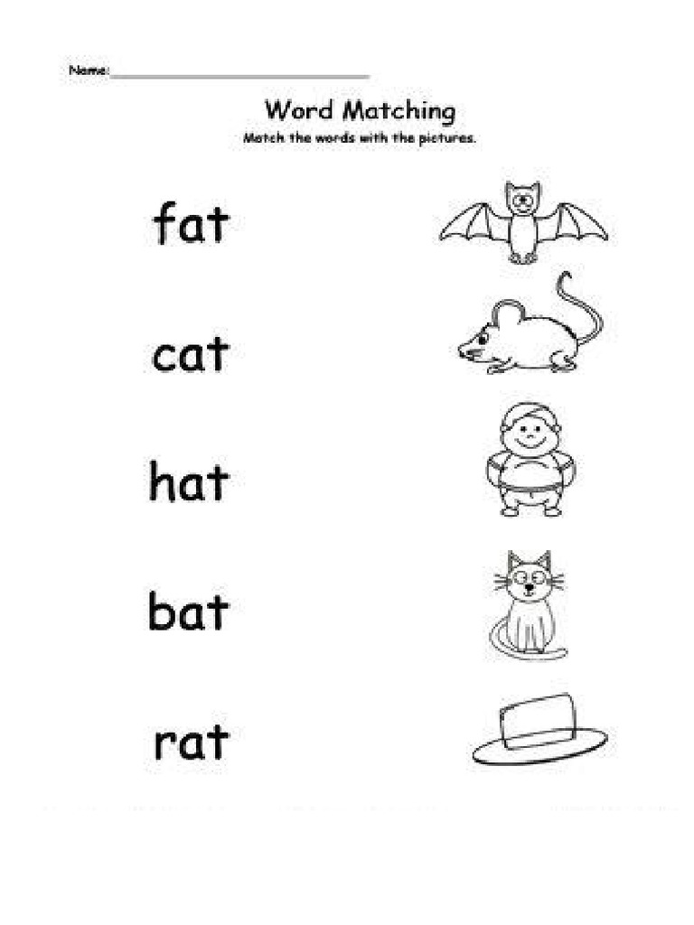 At Words Worksheet | PDF