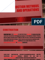 Construction Methods and Operations