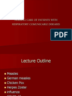 Nursing Care of Patients With Respiratory Comunicable Diseases