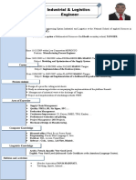 Engineer resume Yassine Bouazza industrial logistics