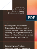 The Concepts of Community and Environment Health