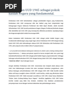 Download Pembukaan UUD 1945 sebagai pokok kaidah Negara yang fundamental by timotiusdevin SN48099235 doc pdf