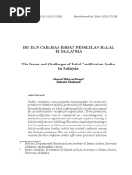 Isu Dan Cabaran Badan Pensijilan Halal Di Malaysia The Issues and Challenges of Halal Certification Bodies in Malaysia