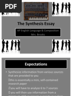 Download The Synthesis Essay by MrsBrooks1 SN48099709 doc pdf