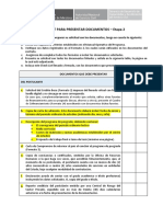 Check List para Presentacion Documentos 2019 RETO