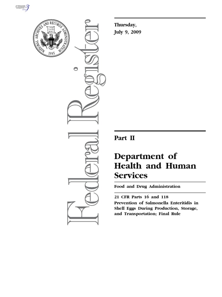 Salmonella Prevention in Shell Eggs | PDF | Salmonella | Foodborne Illness