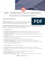 Strategic Performance Measurement: Integrated Reporting and Sustainability Reporting