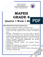 Mapeh Grade 8: Quarter 1 Week 1 Module 1