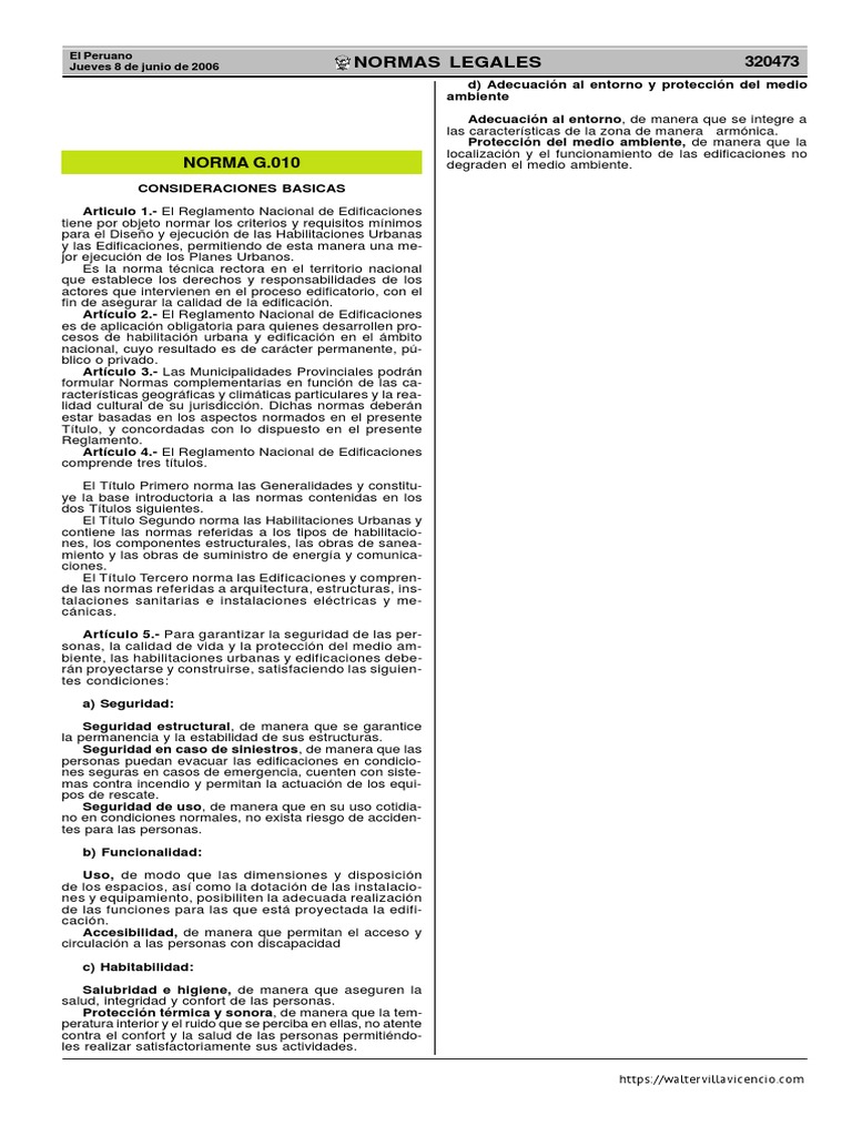 G 010 PDF | PDF | Regulación