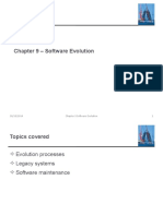 Chapter 9 Software Evolution 1 30/10/2014